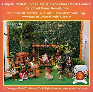 Hemali Joshi Home Ganpati Picture