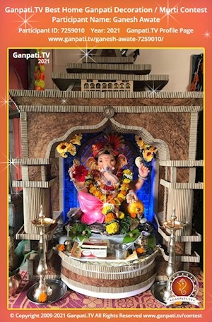 Ganesh Awate Home Ganpati Picture