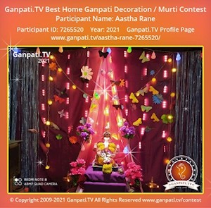 Aastha Rane Home Ganpati Picture