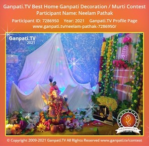 Neelam Pathak Home Ganpati Picture