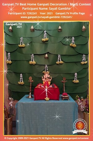 Sayali Gambhir Home Ganpati Picture