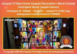 Sanjeet Kamuni Home Ganpati Picture