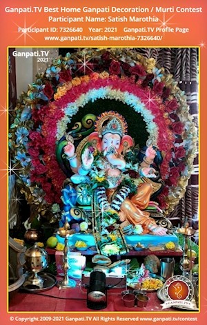Satish Marothia Home Ganpati Picture