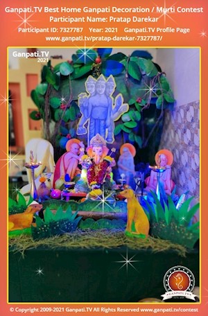 Pratap Darekar Home Ganpati Picture