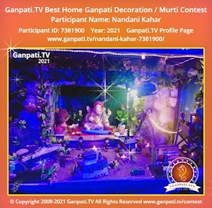 Nandani Kahar Home Ganpati Picture