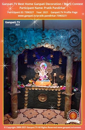 Pratik Pandirkar Home Ganpati Picture