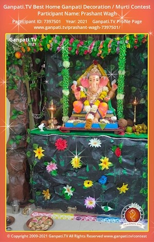 Prashant Wagh Home Ganpati Picture