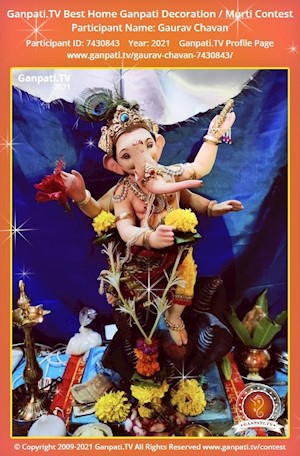 Gaurav Chavan Home Ganpati Picture