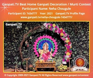 Neha Chougule Home Ganpati Picture
