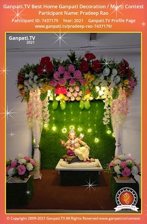 Pradeep Rao Home Ganpati Picture