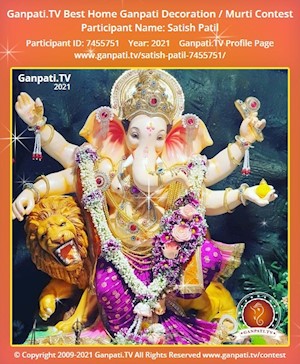 Satish Patil Home Ganpati Picture