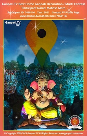 Mahesh More Home Ganpati Picture