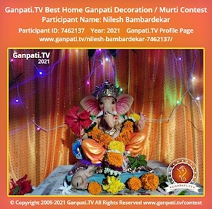 Nilesh Bambardekar Home Ganpati Picture