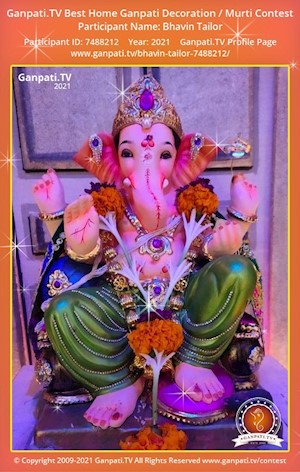 Bhavin Tailor Home Ganpati Picture