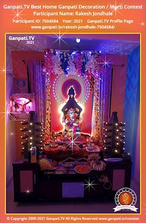 Rakesh Jondhale Home Ganpati Picture