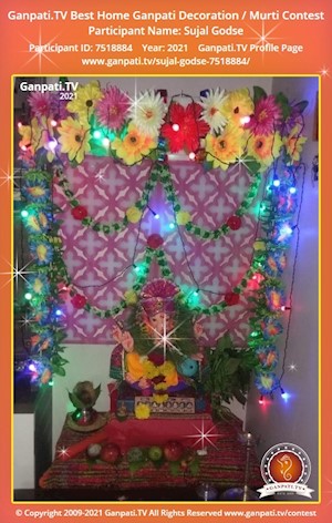 Sujal Godse Home Ganpati Picture