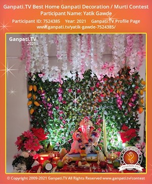 Yatik Gawde Home Ganpati Picture