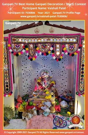 Vaishali Patel Home Ganpati Picture