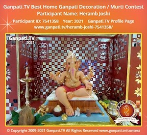 Heramb Joshi Home Ganpati Picture