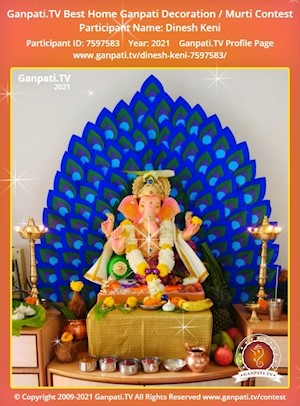 Dinesh Keni Home Ganpati Picture