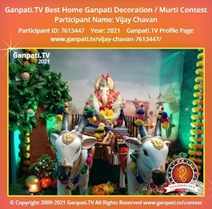 Vijay Chavan Home Ganpati Picture