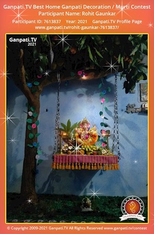 Rohit Gaunkar Home Ganpati Picture