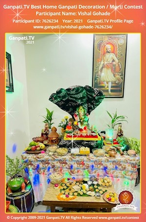 Vishal Gohade Home Ganpati Picture