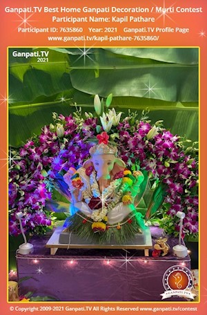 Kapil Pathare Home Ganpati Picture