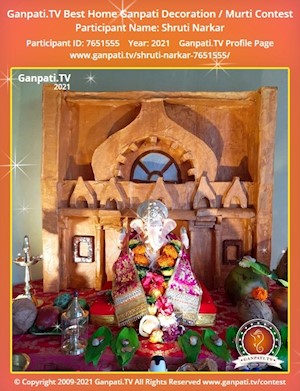 Shruti Narkar Home Ganpati Picture