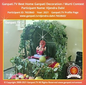Vijendra Dalvi Home Ganpati Picture