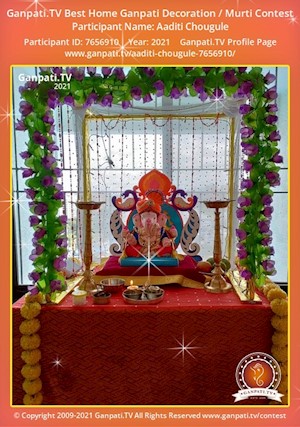 Aaditi Chougule Home Ganpati Picture