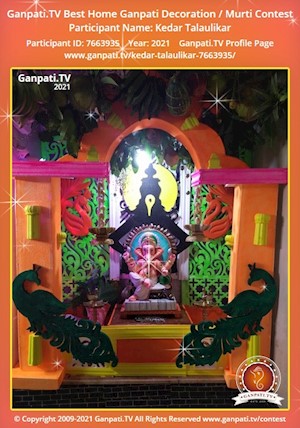 Kedar Talaulikar Home Ganpati Picture