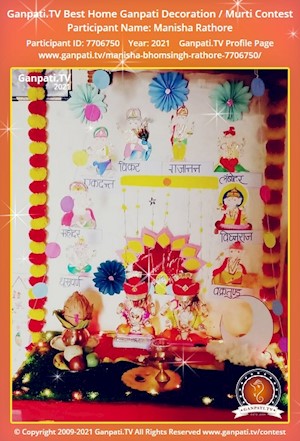 Manisha Rathore Home Ganpati Picture
