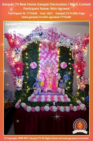 Nitin Agrawal Home Ganpati Picture