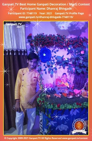 Dhanraj Bhivgade Home Ganpati Picture