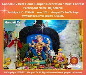 Raj Solanki Home Ganpati Picture