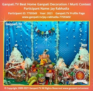 Jay Rabhadia Home Ganpati Picture