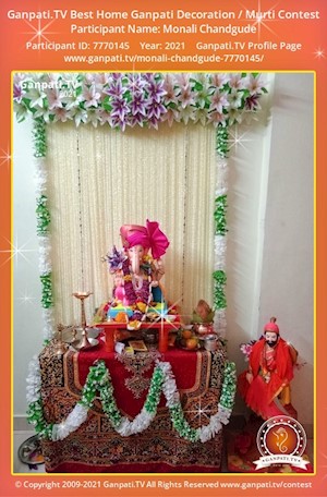 Monali Chandgude Home Ganpati Picture