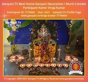 Viraja Kumar Home Ganpati Picture