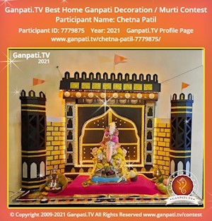 Chetna Patil Home Ganpati Picture