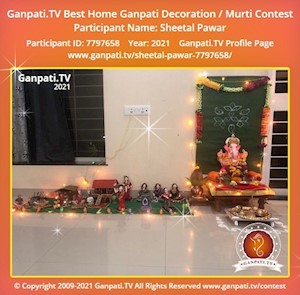 Sheetal Pawar Home Ganpati Picture