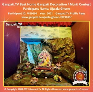 Ujwala Ghone Home Ganpati Picture