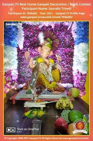 Saurabh Trivedi Home Ganpati Picture