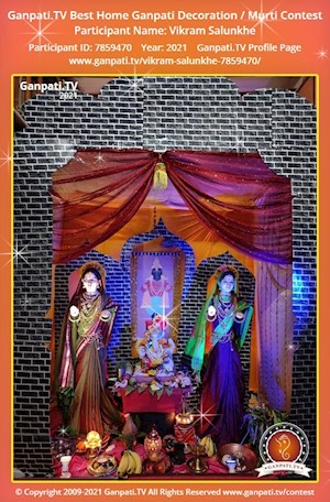 Vikram Salunkhe Home Ganpati Picture