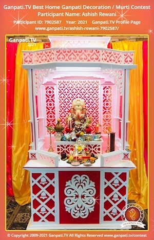 Ashish Rewani Home Ganpati Picture