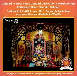 Saurabh Dabhole Home Ganpati Picture