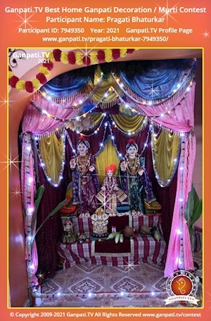 Pragati Bhaturkar Home Ganpati Picture