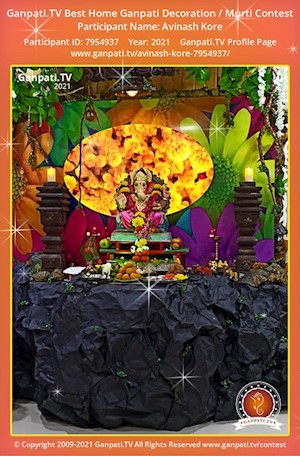 Avinash Kore Home Ganpati Picture