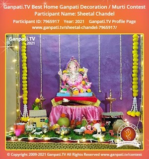 Sheetal Chandel Home Ganpati Picture