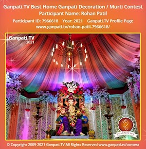 Rohan Patil Home Ganpati Picture